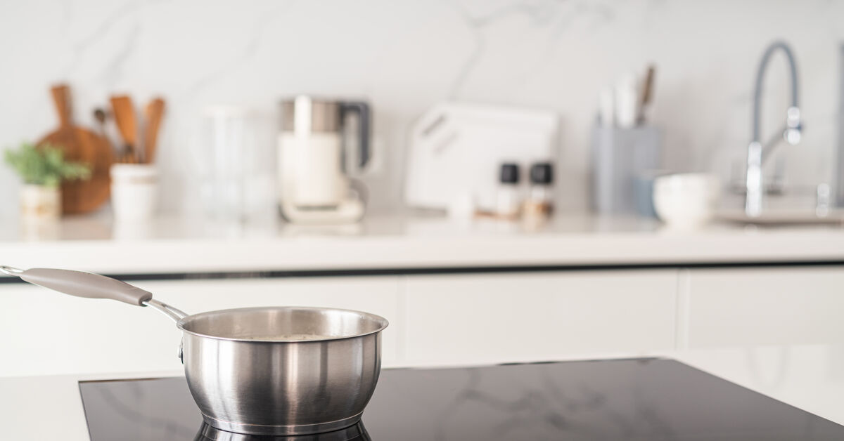 Smooth induction surface needing gentle care