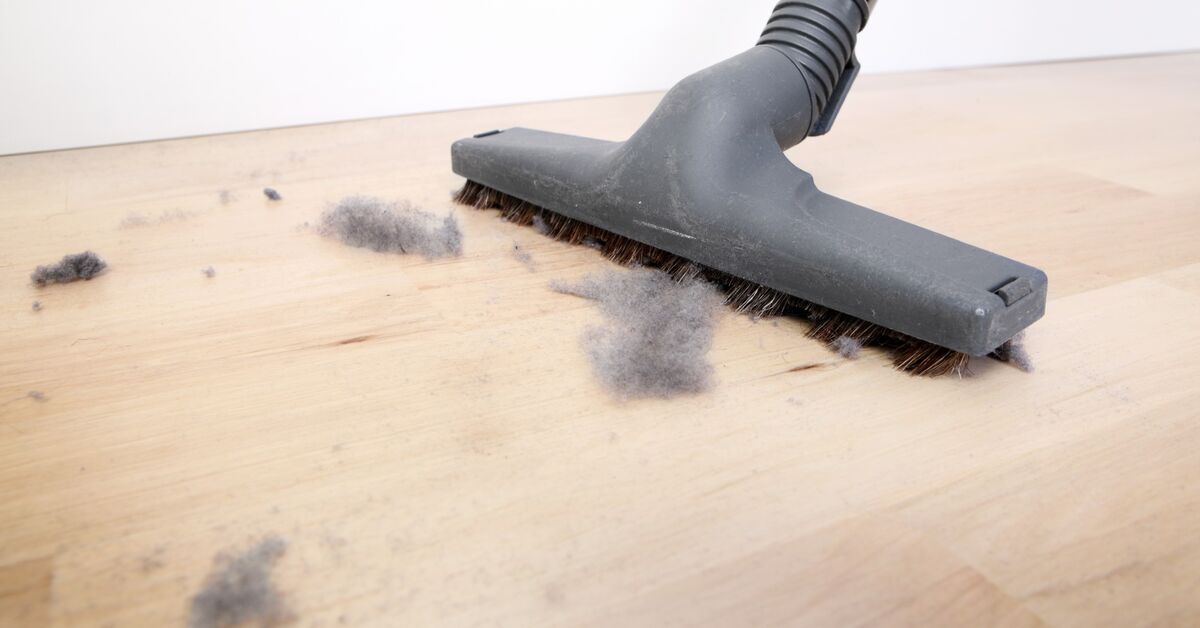 Dust visible in empty room corner